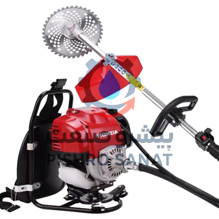 علفتراش پشتی بنزینی چهارزمانه هندا مدل GX_35